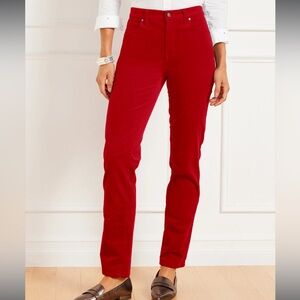 COPY - Talbots red straight leg corduroy pant Size 2 petite